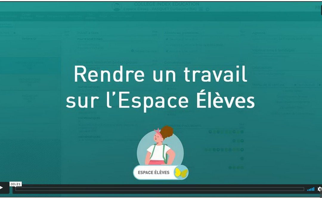 Comment rendre un travail en ligne sur Pronote ?